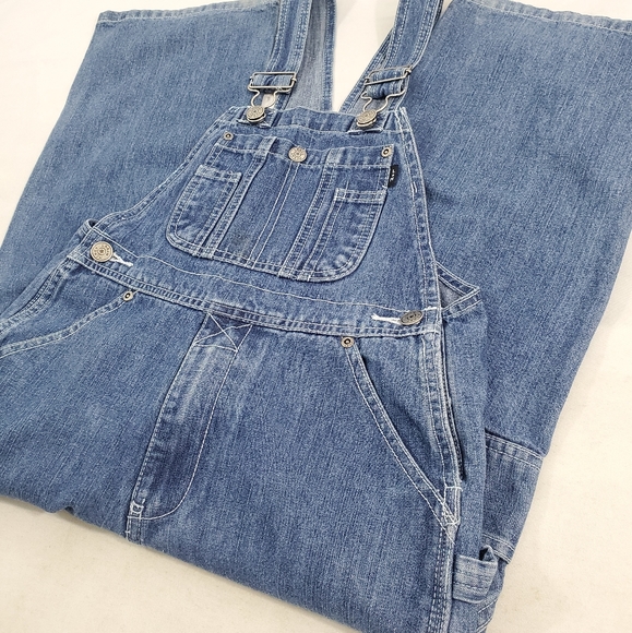 Lakin McKey L*M Bib Overalls Blue Denim Unisex Boy - Picture 14 of 15